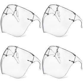 Earthroma 4 Pack Face Shield front view shows clear visibility for daily protection