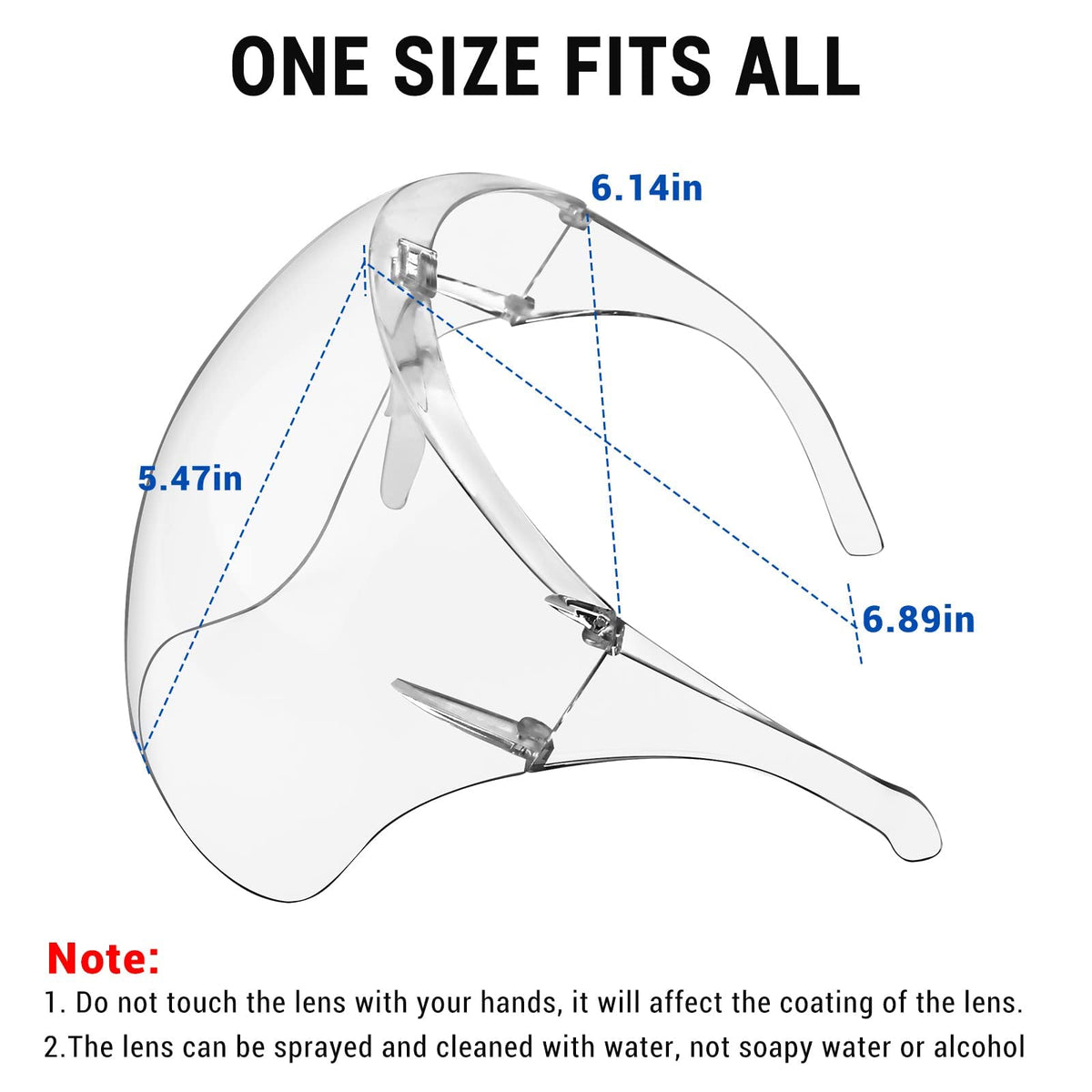 Earthroma face shield reusable and washable for long-term value