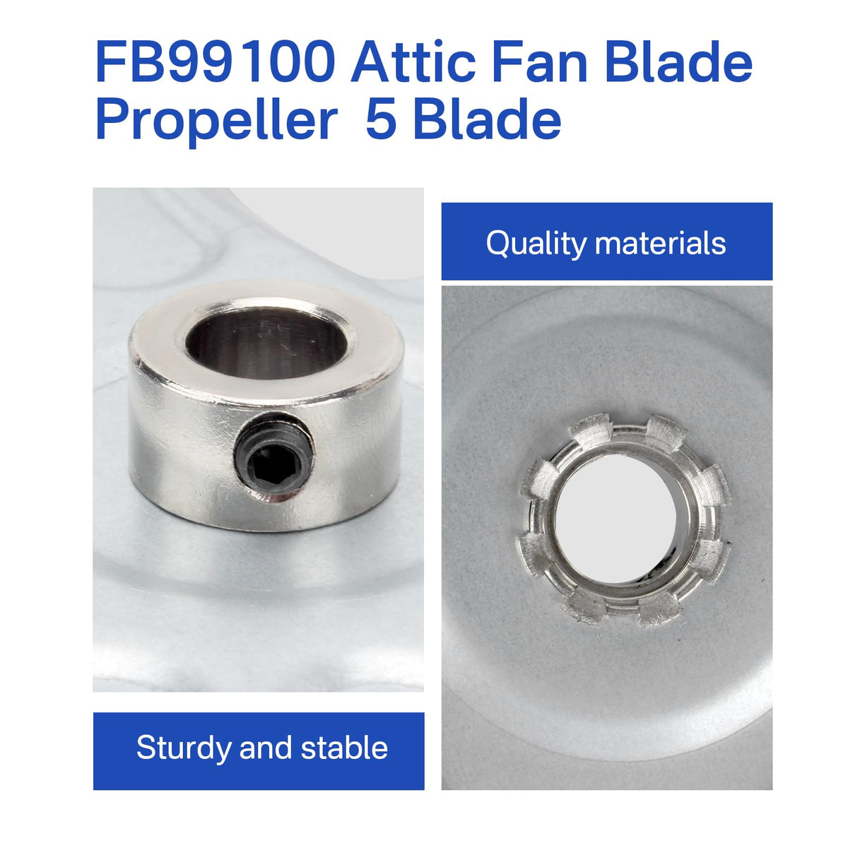 Earthtec FB99100 blade with 32-degree pitch for efficient air movement