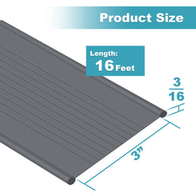 Earthtec gray vinyl seal close-up shows sturdy bottom bead
