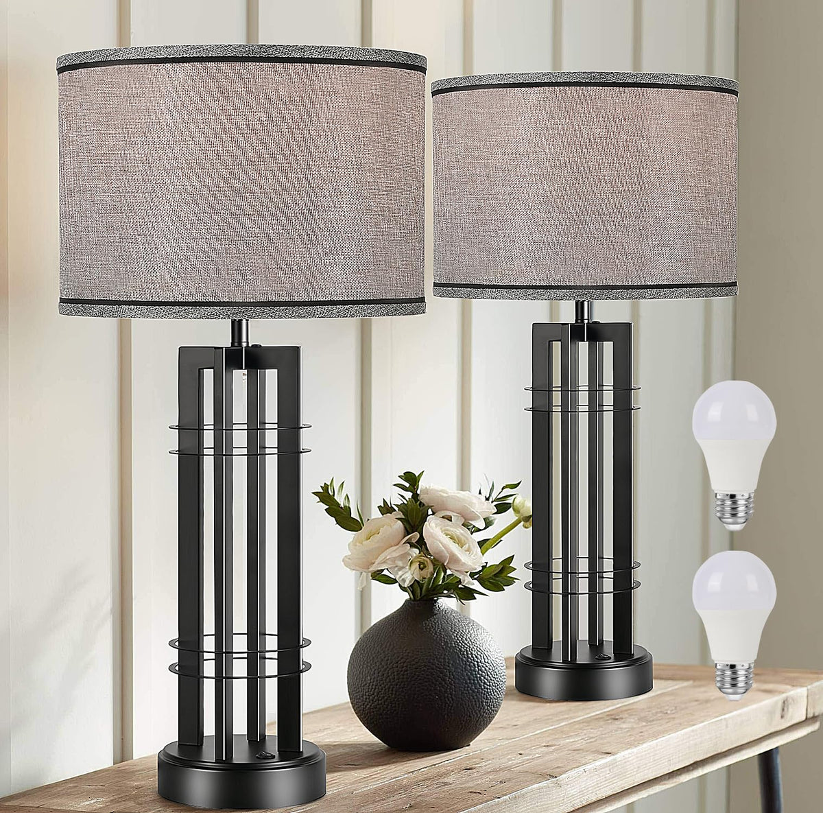 Nightstand Easebri reading light supporting focused tasks.