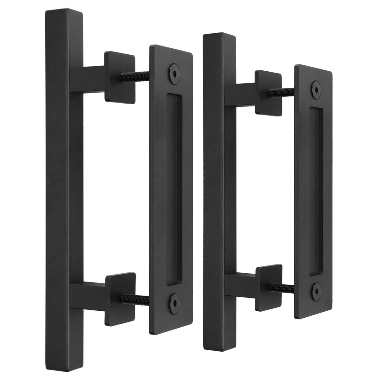 EaseLife 12in sliding door handle double-sided for versatile barn doors.