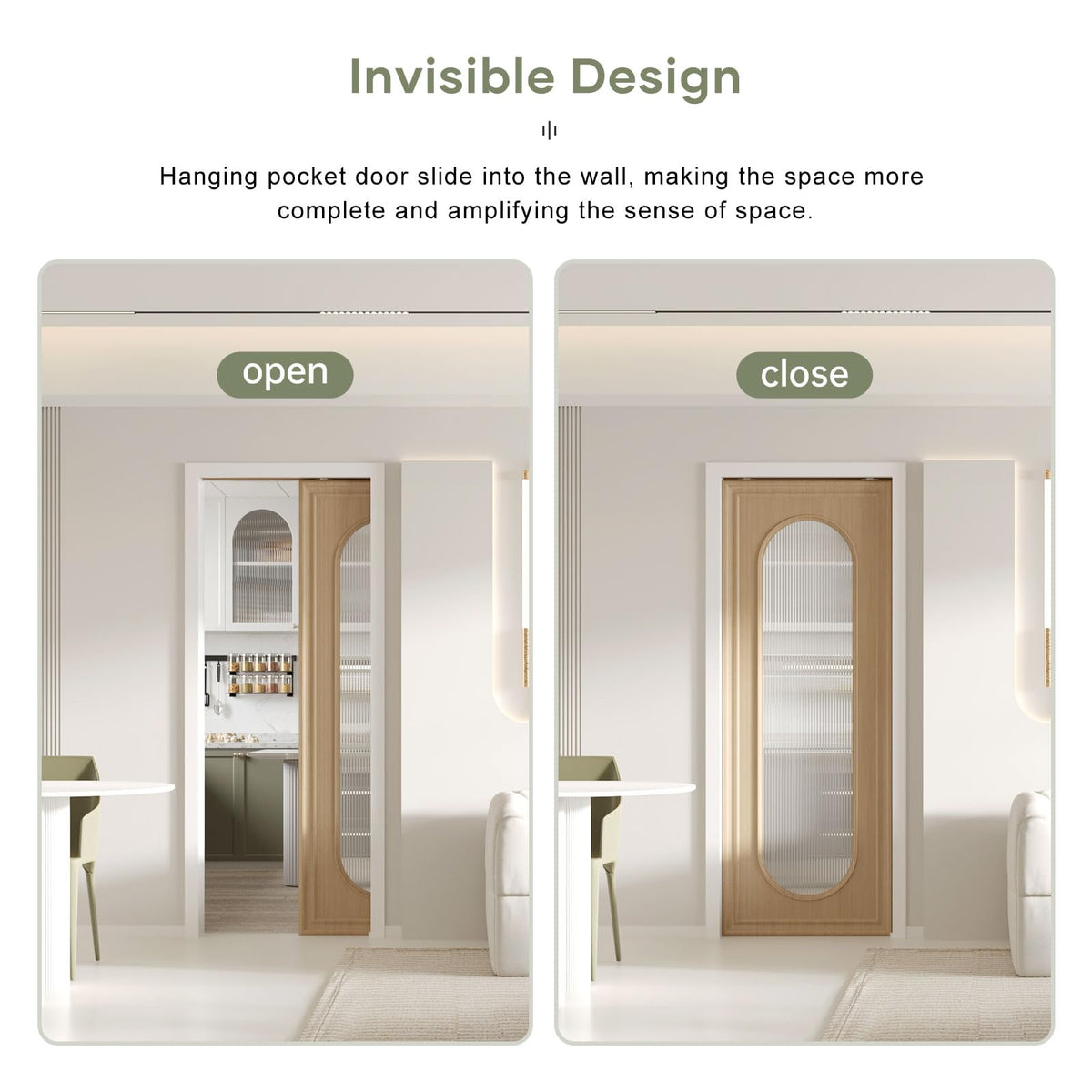 EaseLife 80-inch track and wood slot support sturdy installation and adjustable fit.