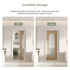EaseLife 80-inch track and wood slot support sturdy installation and adjustable fit.