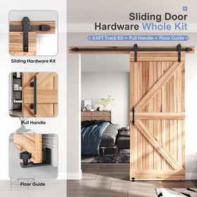 EaseLife barn door handle set for easy grip and stylish finish.