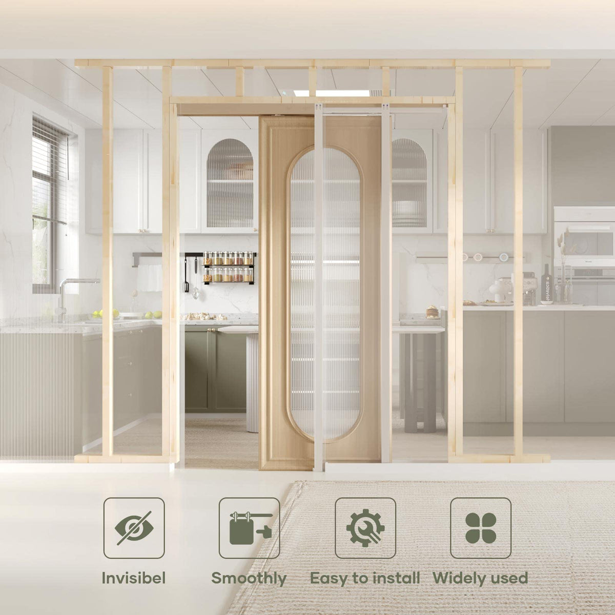 EaseLife soft-close mechanism provides quiet, controlled closing for a refined feel.