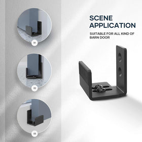 EaseLife adjustable-fit bottom guide adapts to door thickness