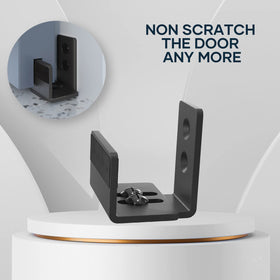EaseLife black finish bottom floor guide durable and modern look