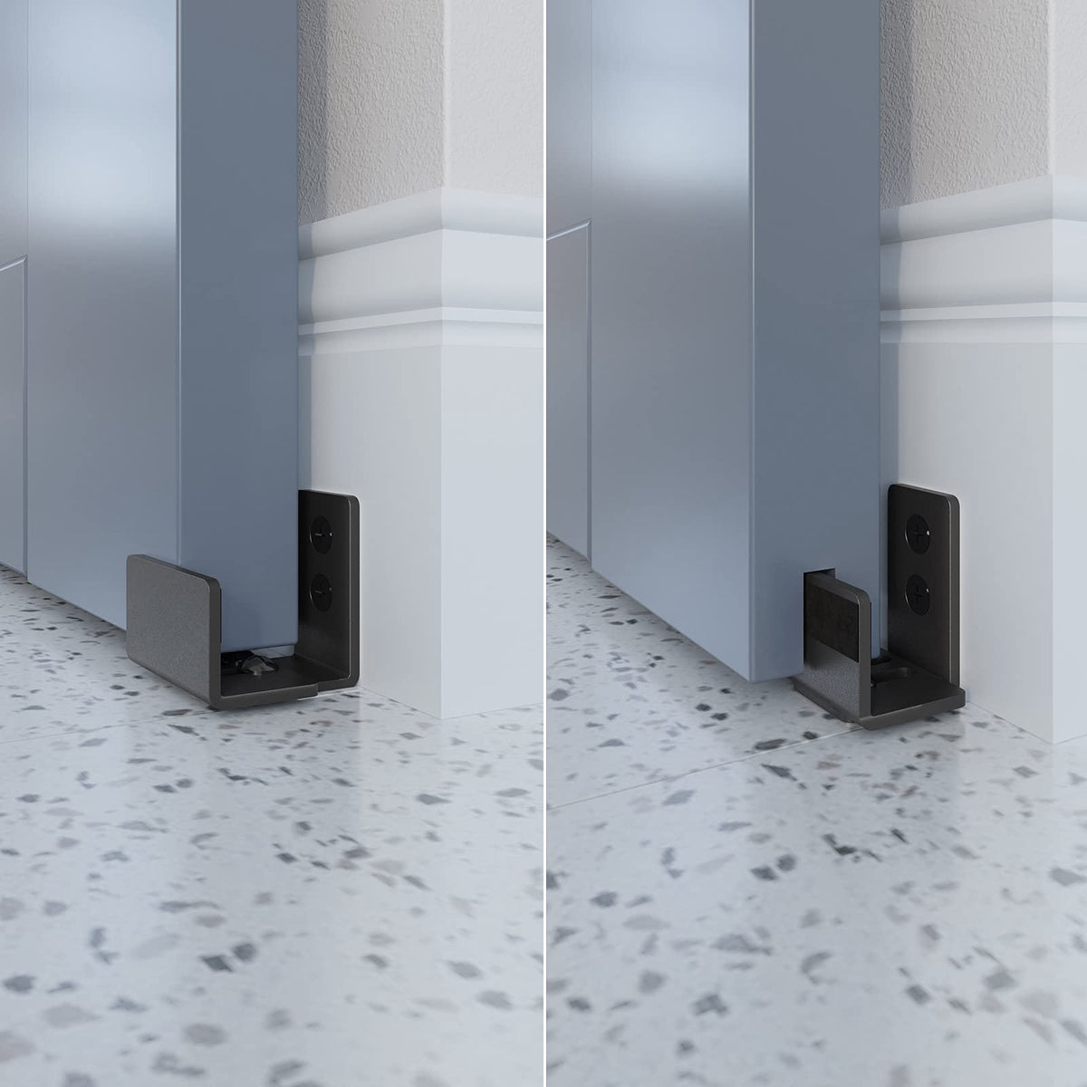 EaseLife U-shape bottom guide aligns cabinet doors with flush contact