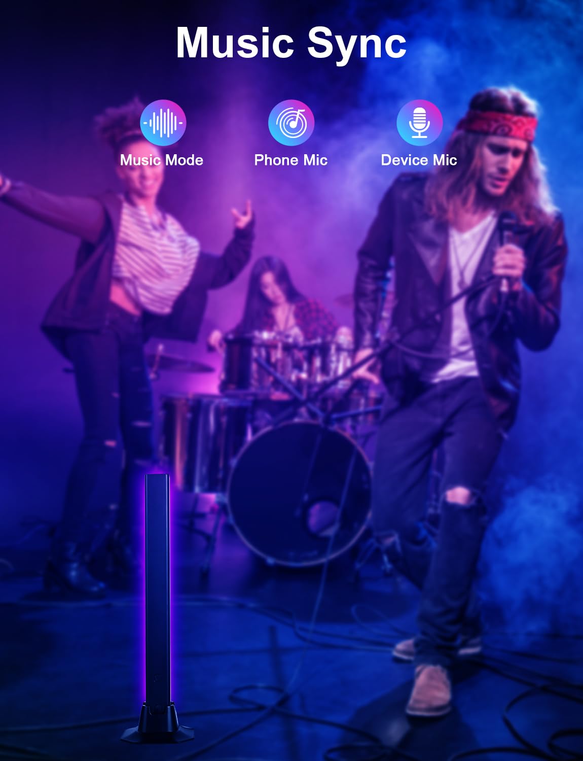 Eastfine RGB light bar app control for easy customization