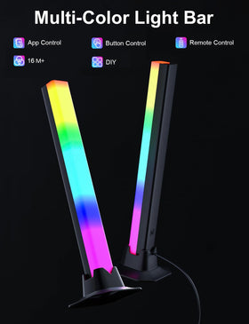 Eastfine RGB light bar USB-powered and easy to install