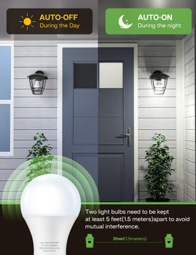Eastiya Dusk-to-Dawn bulb brightens a patio with daylight glow