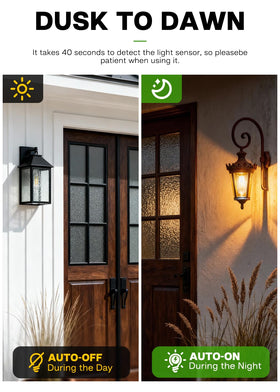 Eastiya dusk-to-dawn bulb on patio delivering warm 2700K ambience