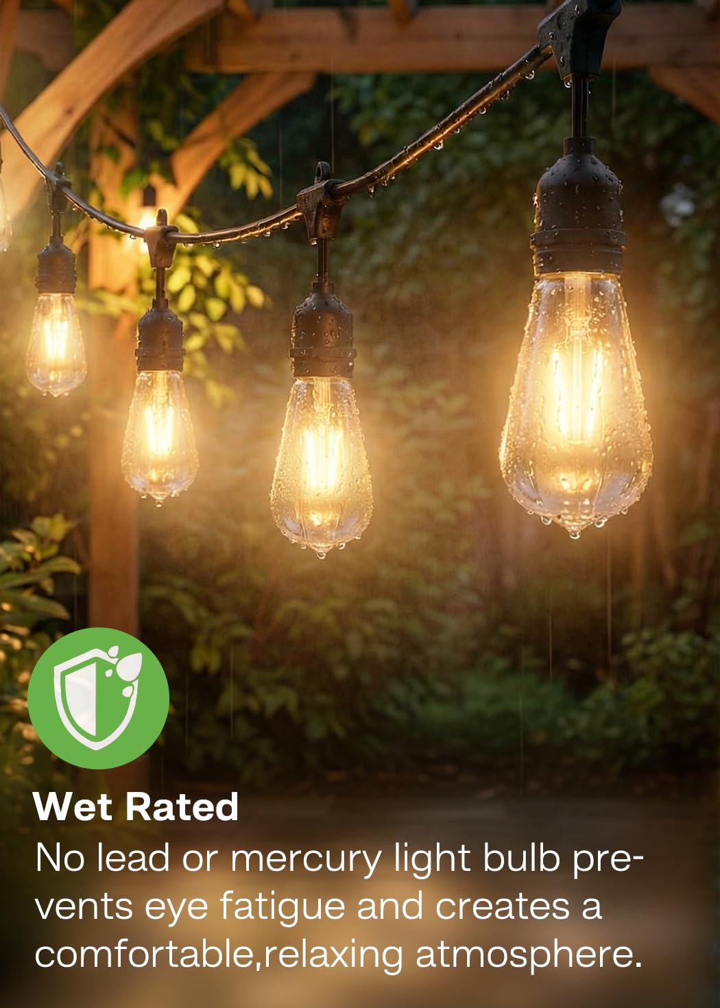 Eastiya dusk-to-dawn bulb demonstrating light sensor activation