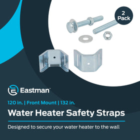 Eastman 86299 corrosion-resistant steel strap for durable water heater bracing.