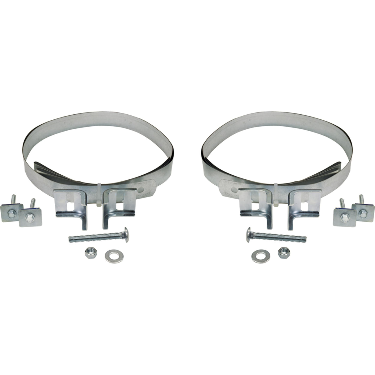 Eastman 86299 front-mount safety strap secures water heater to wall during earthquakes.