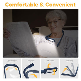 EastPin neck light offers three color temperatures for various activities.