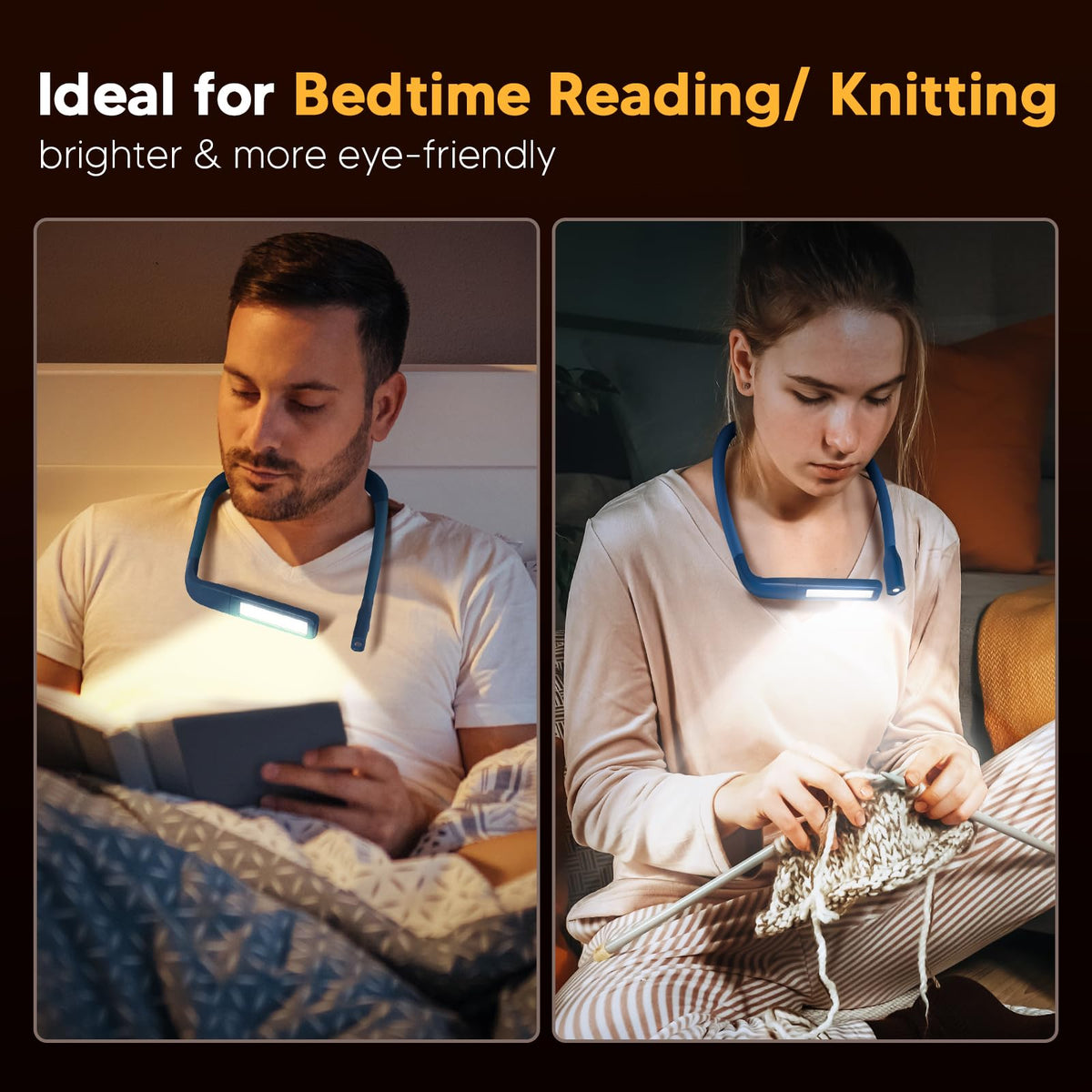 EastPin neck light with rechargeable battery for hours of hands‑free use.