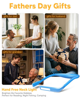 EastPin neck light with round spotlight for long-range tasks