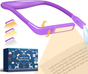 EastPin neck reading lamp purple for hands-free nighttime reading