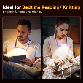 EastPin purple neck reading light outdoor use for camping or night-time adventures.