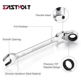 Eastvolt 72-tooth ratchet close-up showing smooth engagement