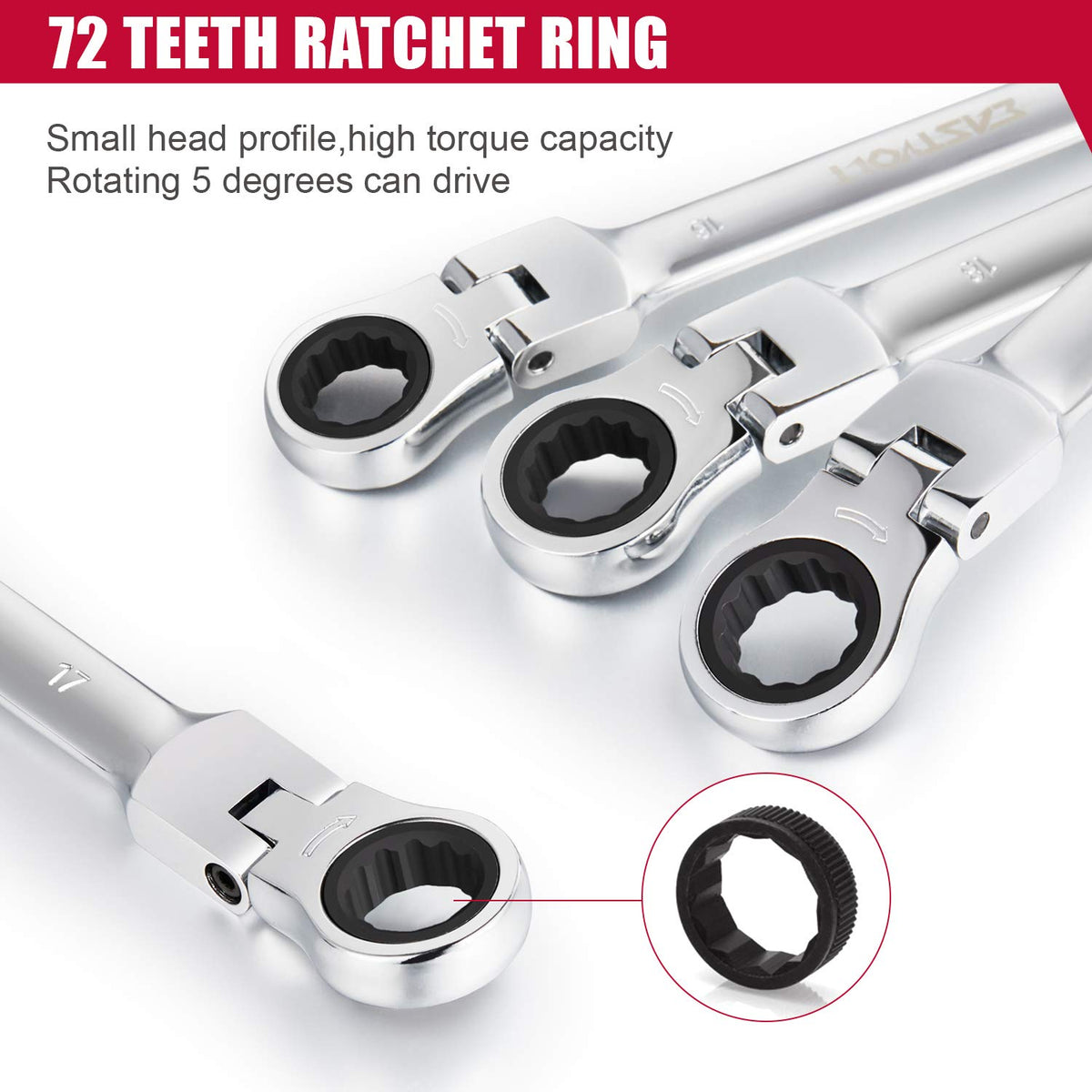 Eastvolt metric sizes 8–19mm for versatile fastener selection