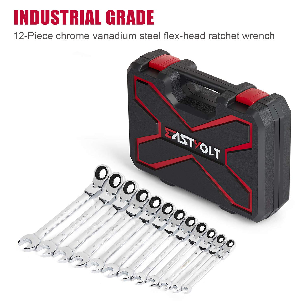 Eastvolt mirror-polished wrenches reflect light for confident handling