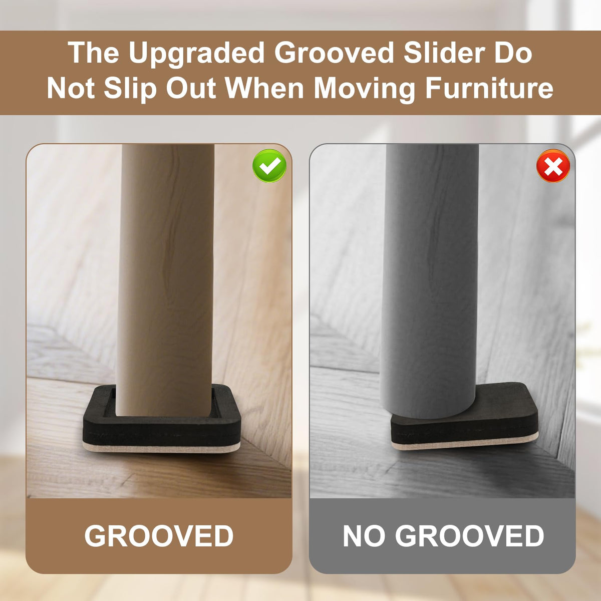 EASTWONDER floor protection for multiple surfaces reduces noise and scratches during moves.