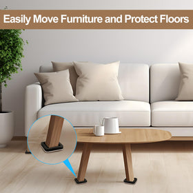 EASTWONDER multi-surface compatibility makes it ideal for sofas, beds, tables on hard floors.