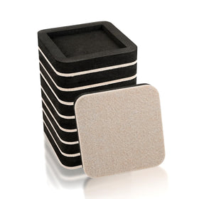 EASTWONDER upgraded felt slider with groove design grips furniture feet securely for easy moving.
