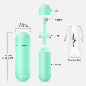 Easy@Home EPB-01 green bottle BPA-free label emphasizing safe materials.