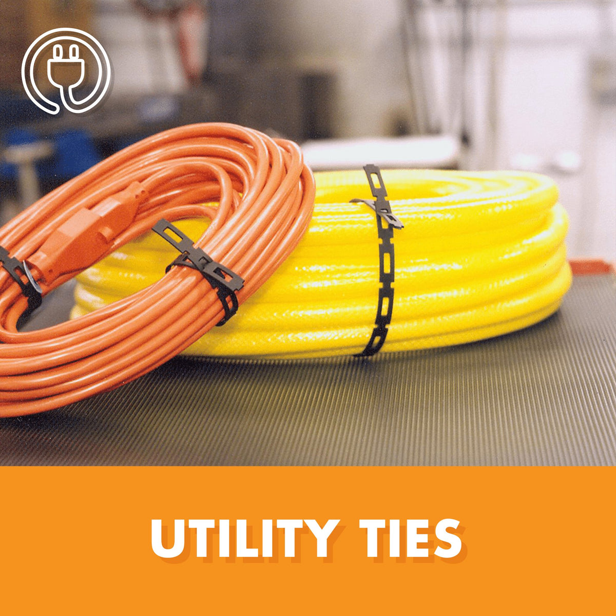 EasyFlex FirmFlex cable ties bundling wires neatly for organized use