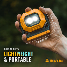 Easymaxx dual-mode light suits car repair, camping, and roadside emergencies.