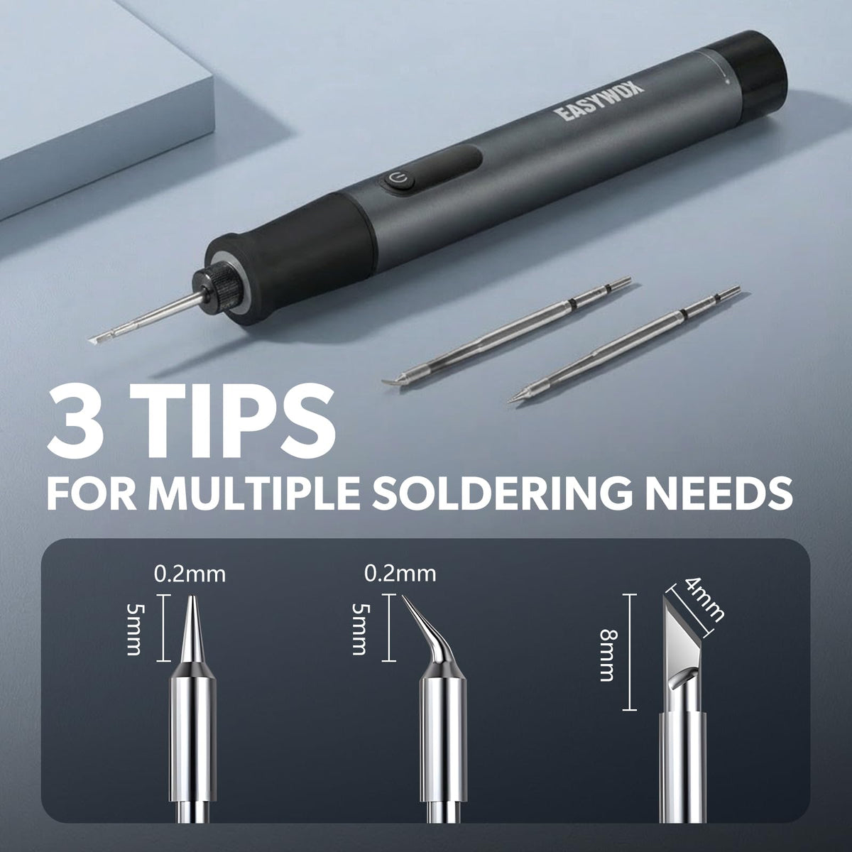 EasyWox compact desk stand keeps the tool organized on your workspace.