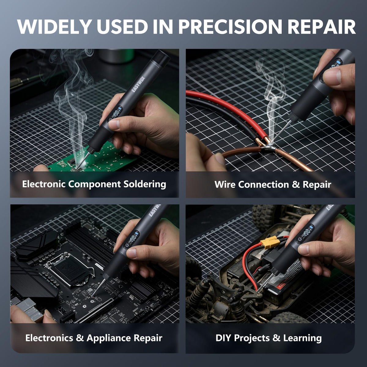 EasyWox Type-C wired mode delivers stable power for longer sessions.