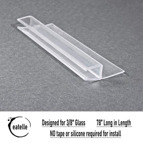 Eatelle Polycarbonate H-Jamb offers durable protection for your shower enclosure