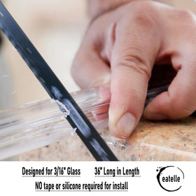 Eatelle seal installation is quick and adhesive-free for a tidy upgrade.