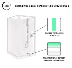 Eatelle frameless-door attachment provides a snug seal without tape.