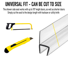 Eatelle 78-inch strip can be cut to fit your door
