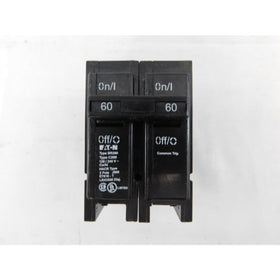 Eaton BR260 side view highlights 60A rating for protection awareness