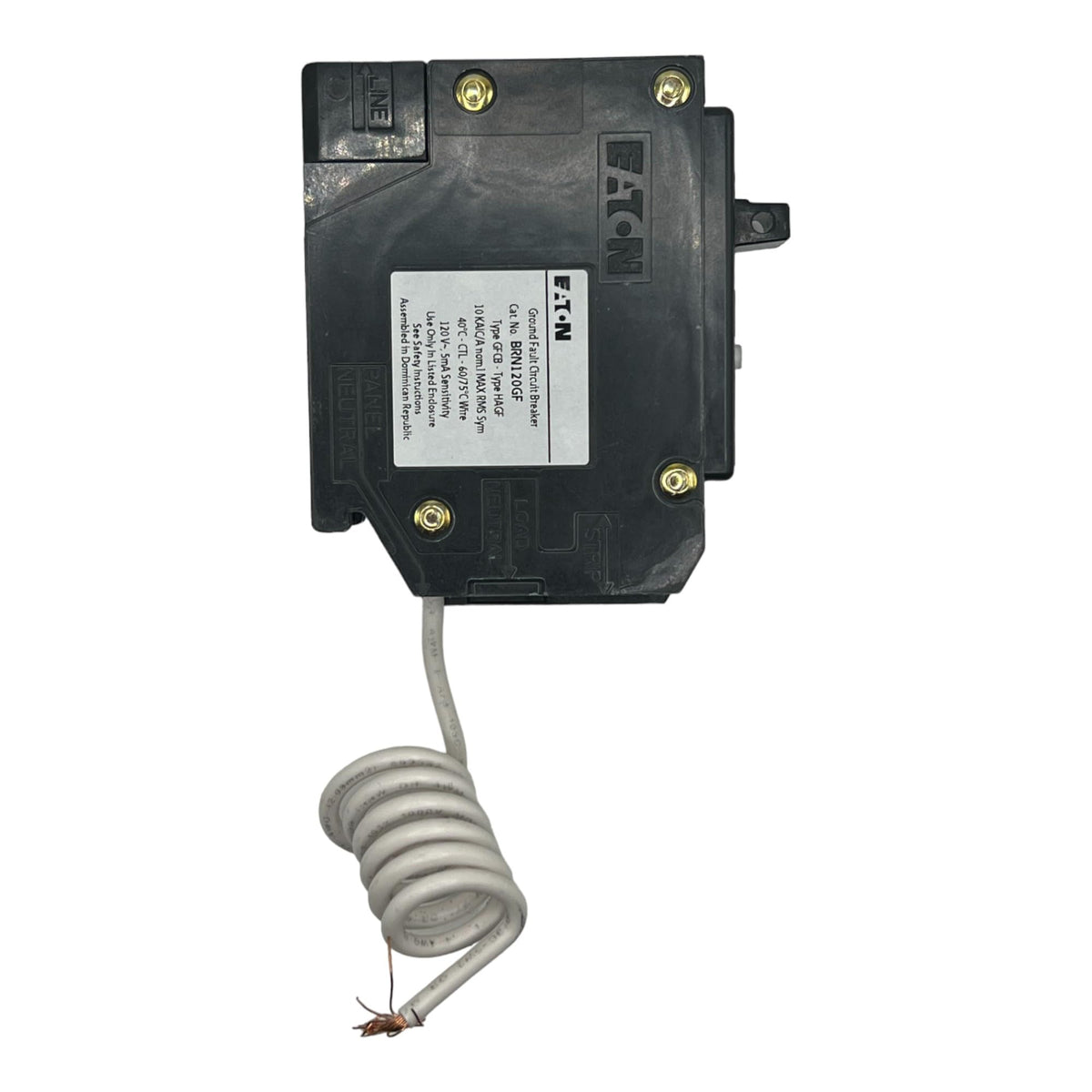 Pigtail wiring option on Eaton BRN120GF simplifies connections