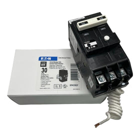 Eaton BRN230GF front view with ground fault protection features