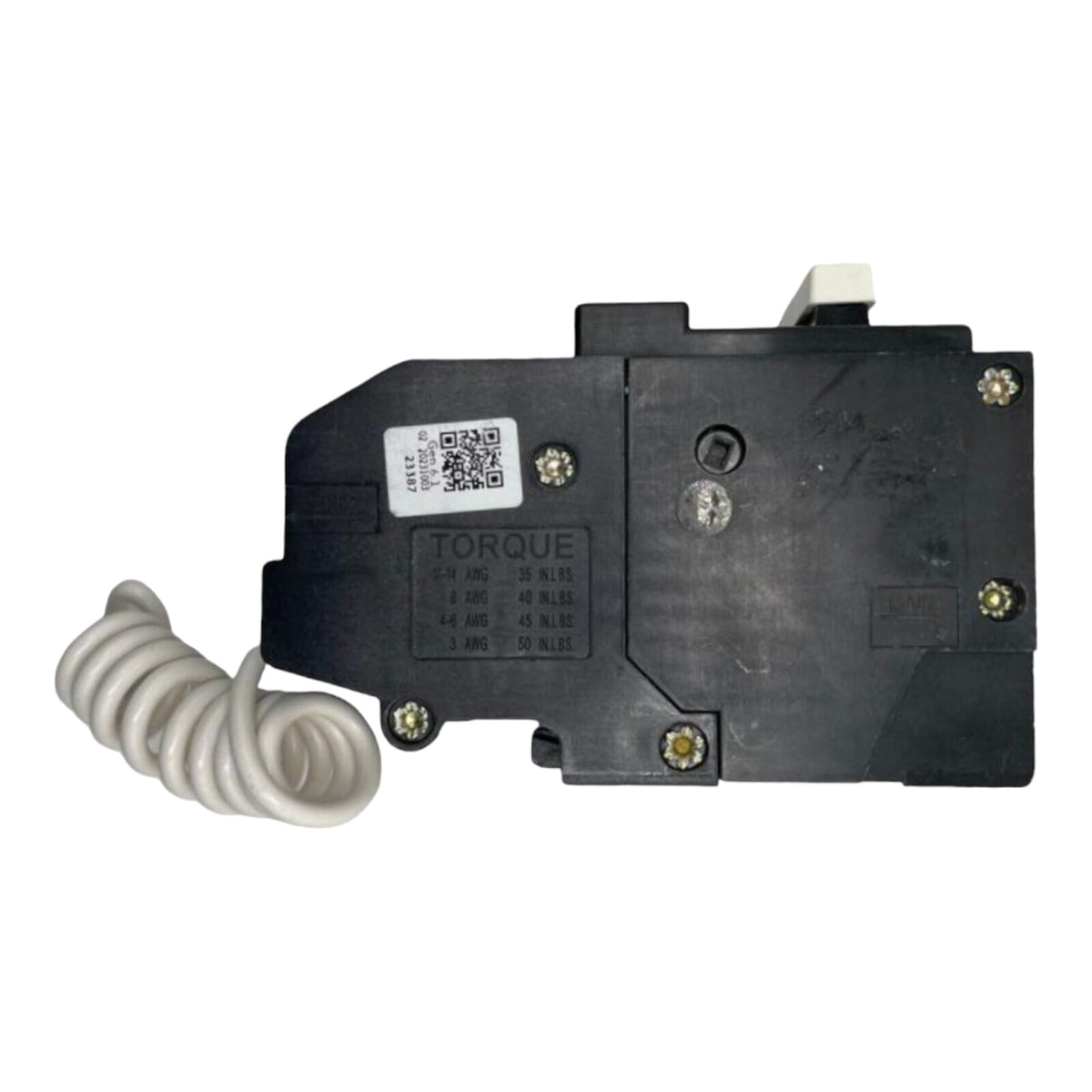 Eaton BRN230GF wire connections illustration for pigtail neutral installation