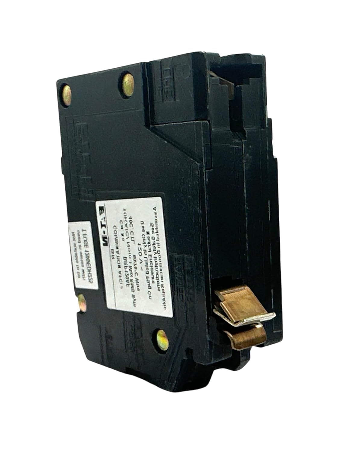 Eaton BRP120AF black finish blends with panel aesthetics.