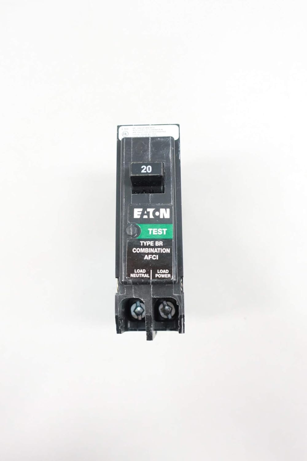 Eaton BRP120AF side view showing compact, slim profile.