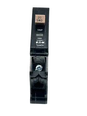 Eaton Cutler Hammer CHF120 1-pole 20A side view highlights compact profile