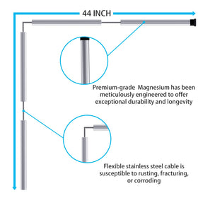 Eau teflon sealing tape ready for leak-proof water heater connections.