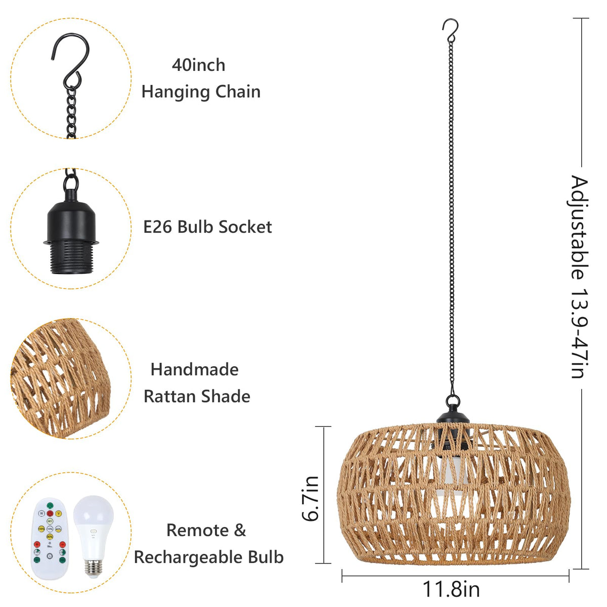 Eayaya three-color dimmable LED chandelier for customizable ambience.
