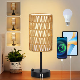 Eayaya touch table lamp with bulb for easy midnight lighting at bedside